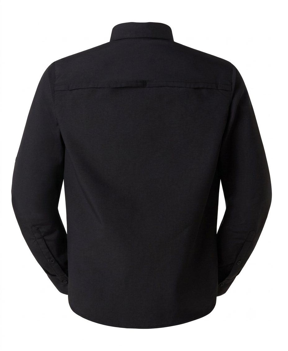 Camicia Sequoia a maniche lunghe in nero 