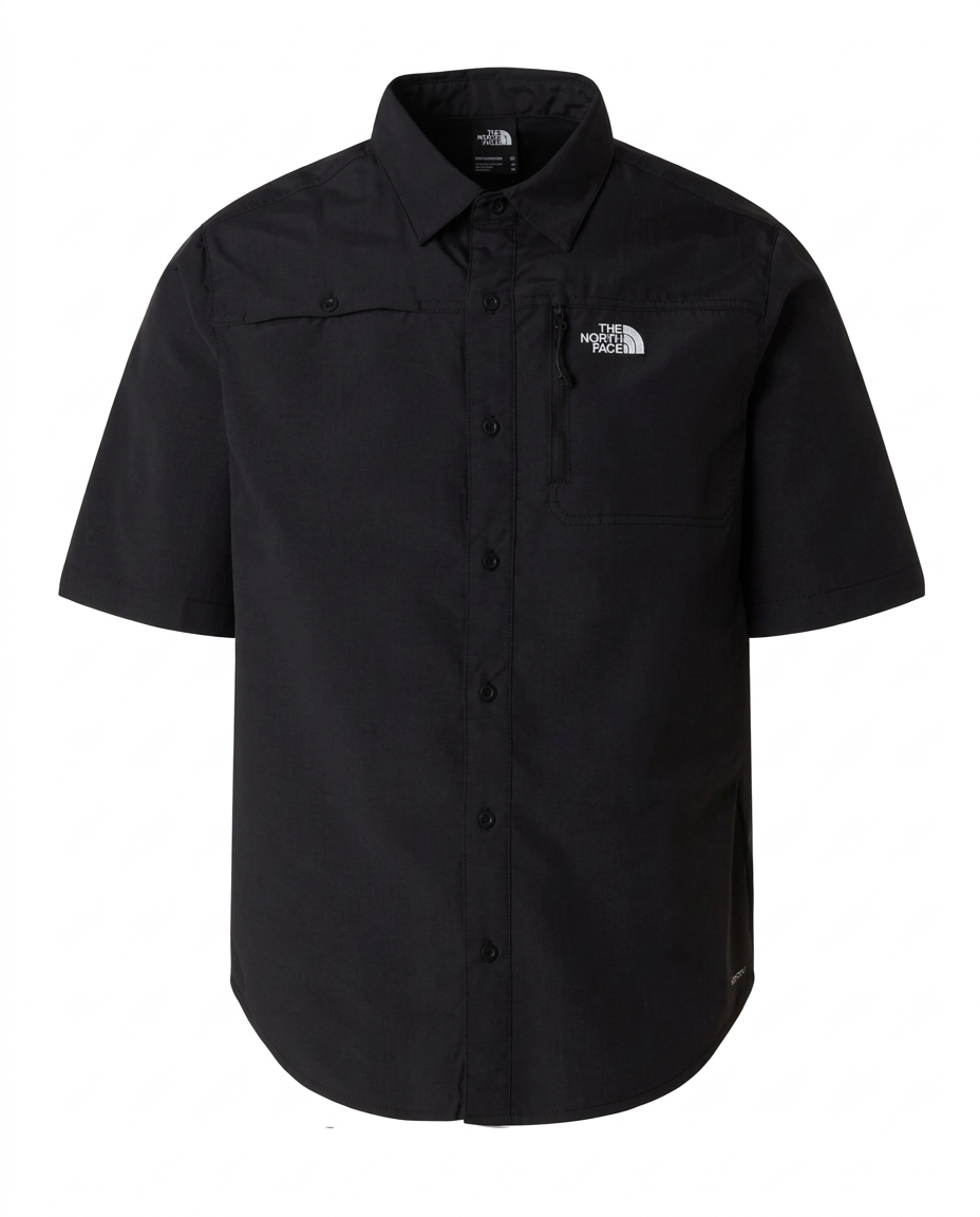 Camicia sequioa a maniche corte in nero 