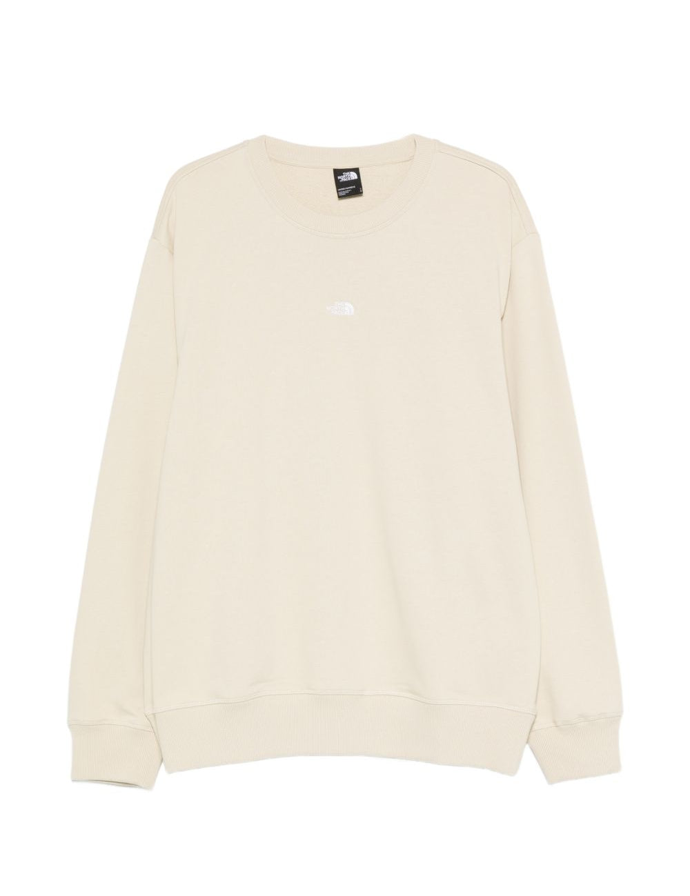 Felpa con logo in beige The north face - uomo 