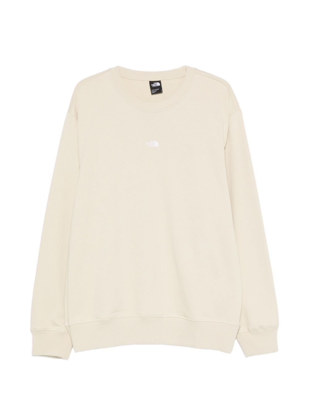 Felpa con logo in beige The north face - uomo 