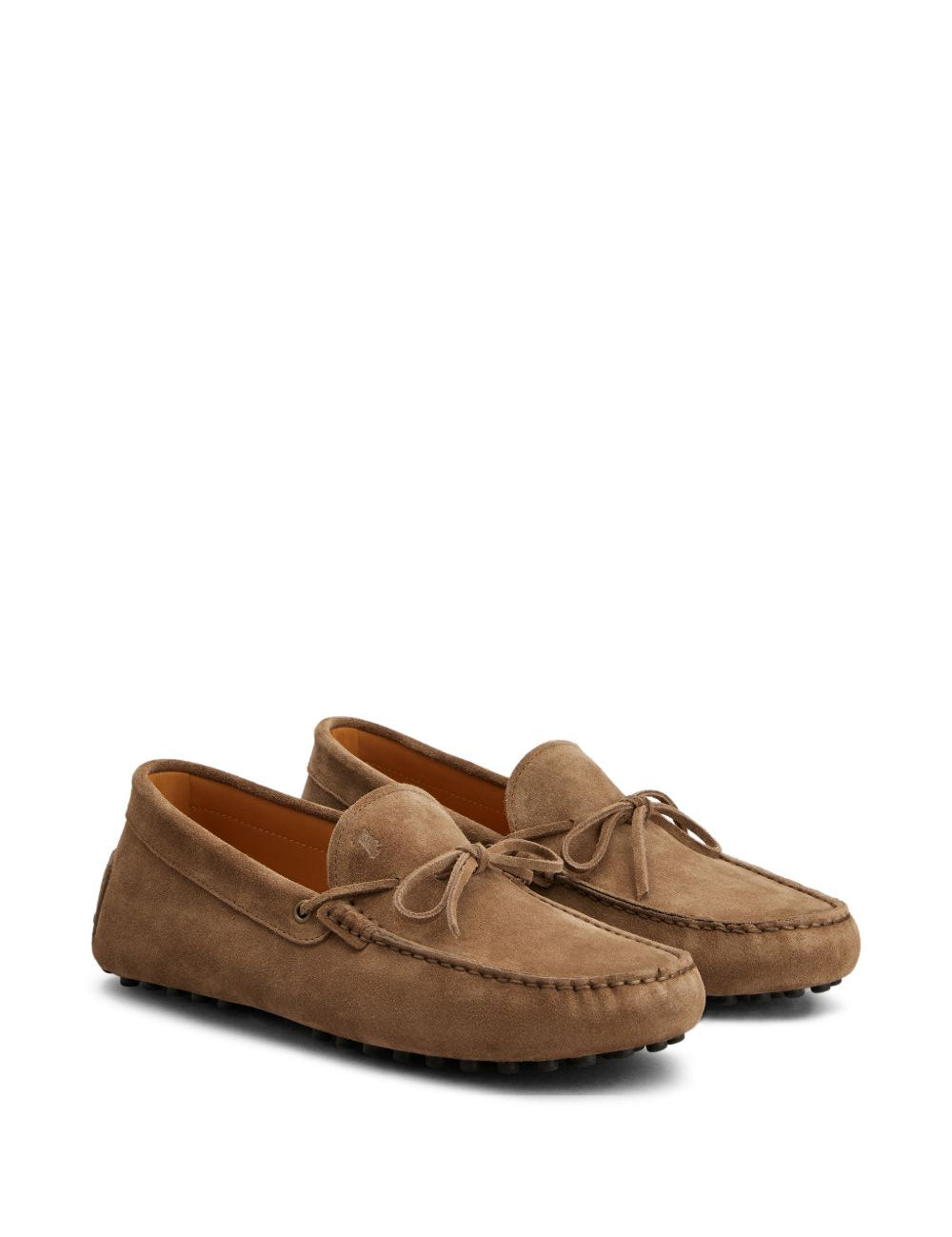 Mocassini in suede gommino in marrone Tod's - uomo 