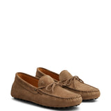 Mocassini in suede gommino in marrone Tod's - uomo 