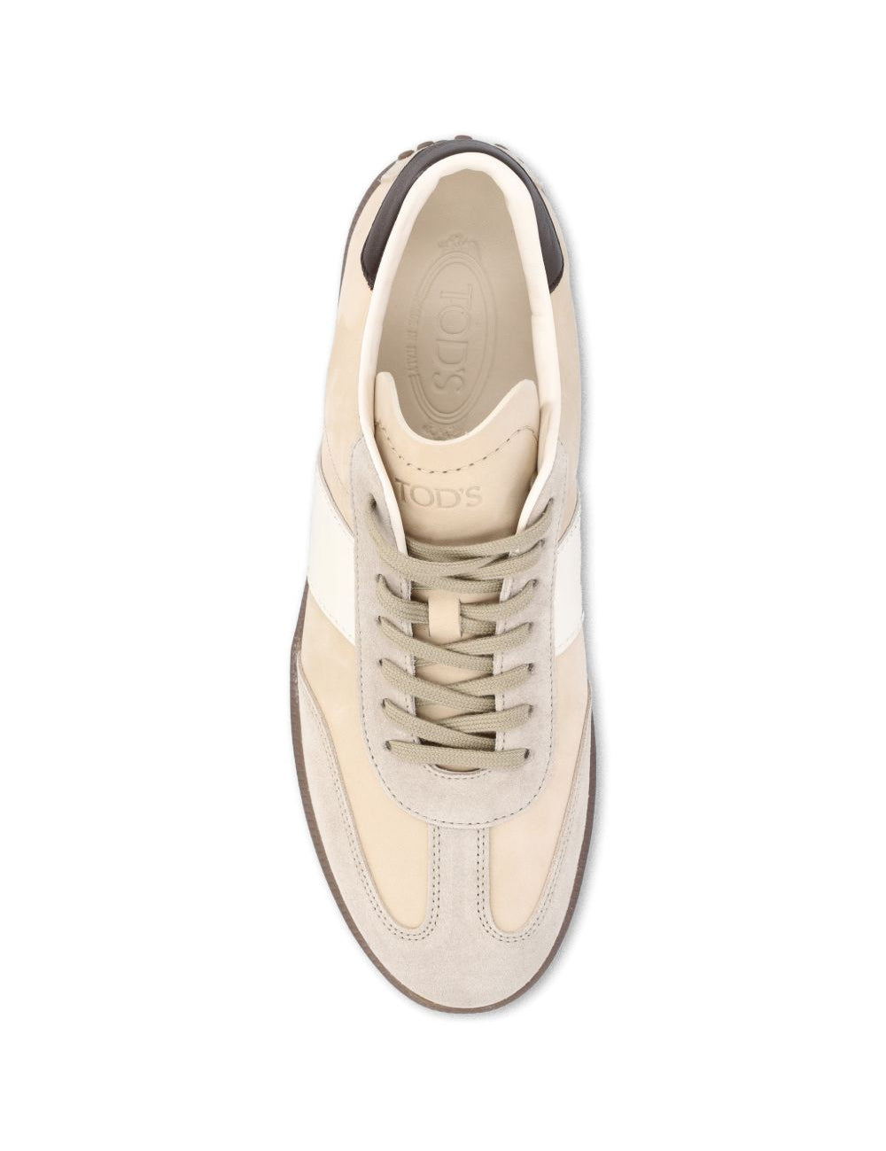 Sneakers basse in pelle in beige Tod's - uomo 