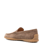Mocassini in suede in marrone Tod's - uomo 