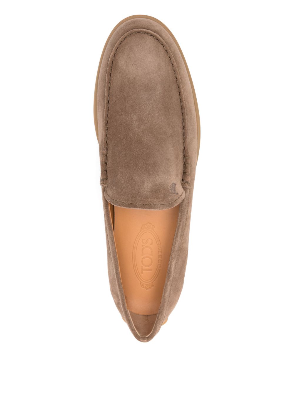 Mocassini in suede in marrone Tod's - uomo 