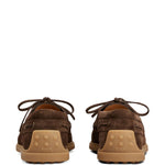 Mocassini in suede in marrone Tod's - uomo 