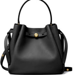 Borsa a mano romy in nero tory burch - donna 