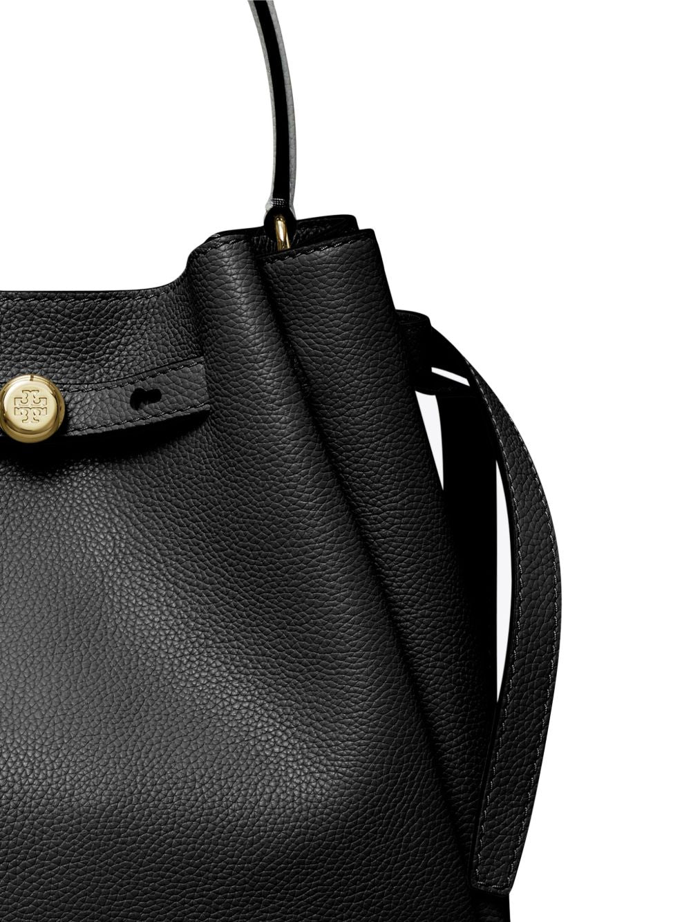 Borsa a mano romy in nero tory burch - donna 
