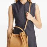 Borsa a mano romy in beige tory burch - donna 