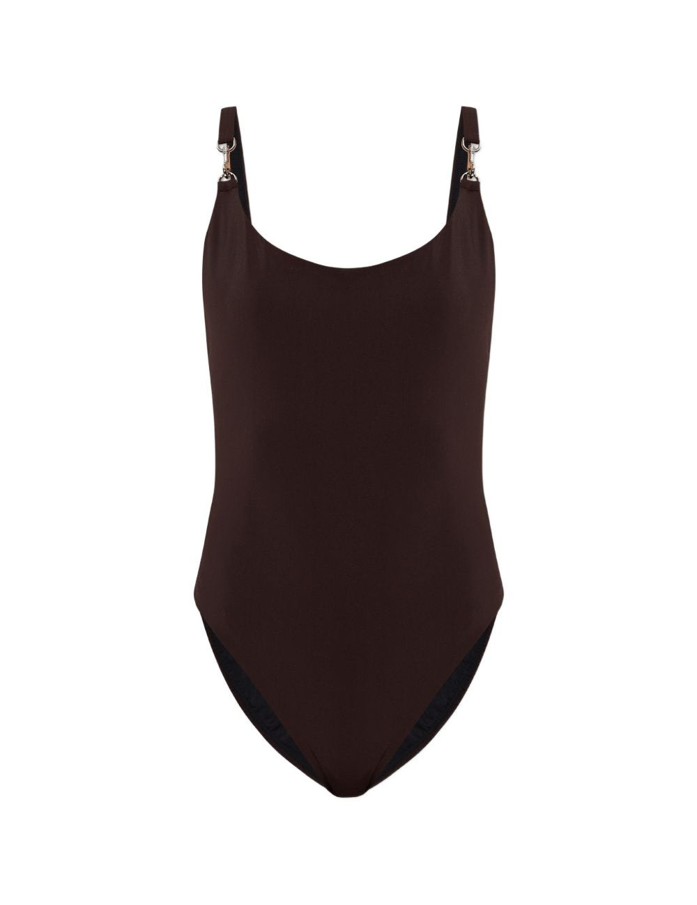 Costume da bagno con anello in marrone Tory burch - donna 