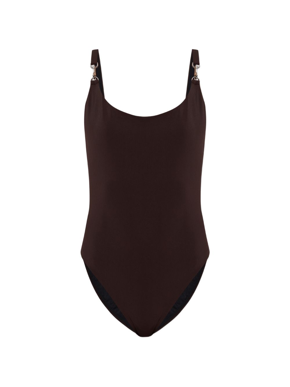 Costume da bagno con anello in marrone Tory burch - donna 