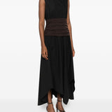 Abito midi smanicato in nero Tory Burch - donna 