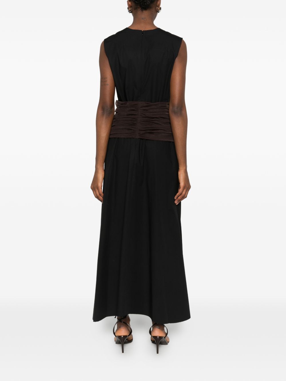 Abito midi smanicato in nero Tory Burch - donna 