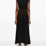 Abito midi smanicato in nero Tory Burch - donna 