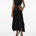 Abito midi smanicato in nero Tory Burch - donna 