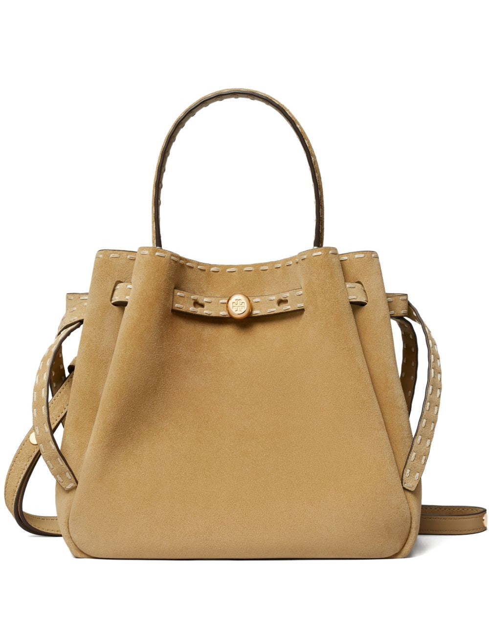 Borsa a mano Romy in beige Tory Burch - donna 