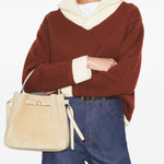 Borsa a mano Romy in beige Tory Burch - donna 