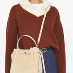 Borsa a mano Romy in beige Tory Burch - donna 