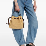 Borsa a mano Romy in beige Tory Burch - donna 
