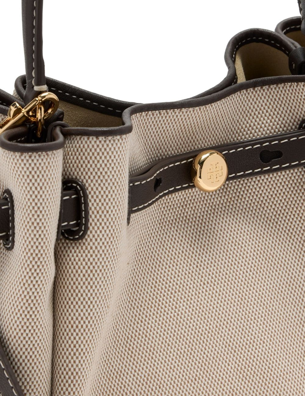Borsa a secchiello Romy in beige Tory burch - donna 