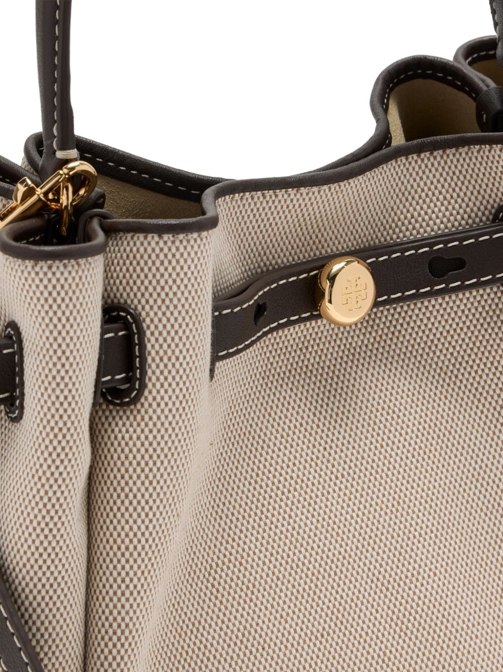 Borsa a secchiello Romy in beige Tory burch - donna 