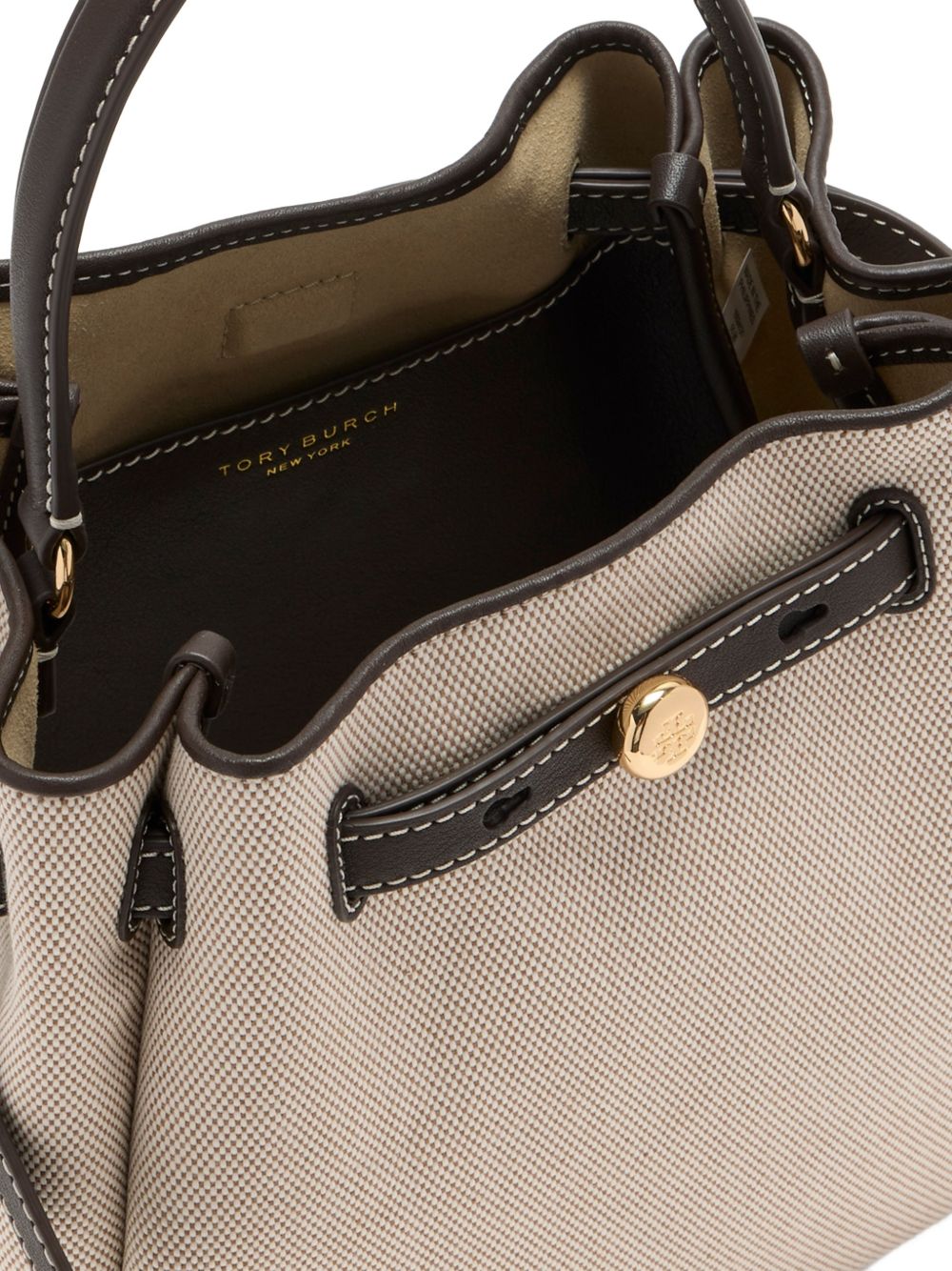 Borsa a secchiello Romy in beige Tory burch - donna 