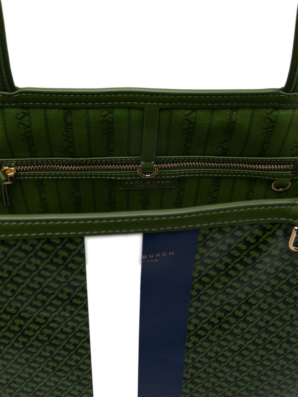 Borsa tote the racer in verde tory burch - donna 