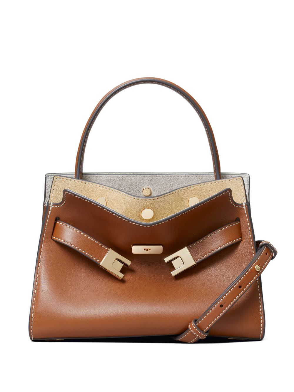 Borsa a mano Lee Radziwill petite in marrone Tory Burch - donna 