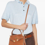 Borsa a mano Lee Radziwill petite in marrone Tory Burch - donna 
