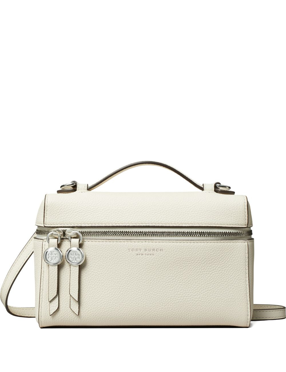 Borsa a mano slim in avorio tory burch - donna 