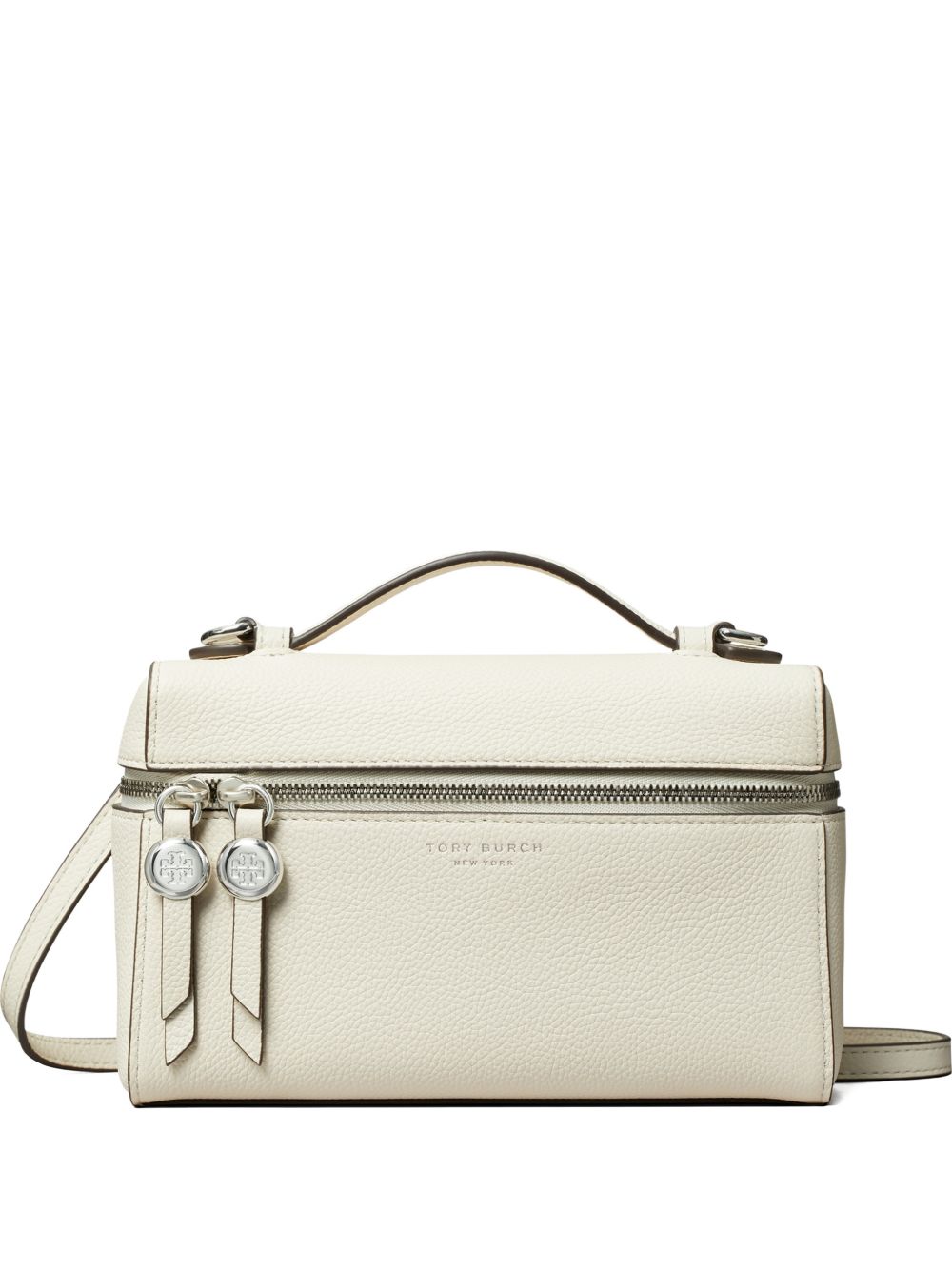 Borsa a mano slim in avorio tory burch - donna 