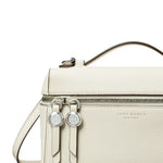 Borsa a mano slim in avorio tory burch - donna 