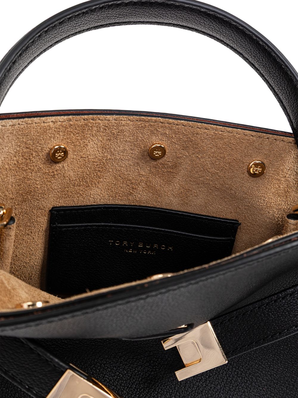 Borsa a mano Lee Radziwill petite in nero Tory Burch - donna 