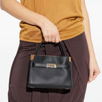 Borsa a mano Lee Radziwill petite in nero Tory Burch - donna 