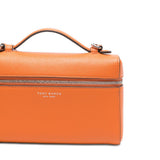 Borsa a mano slim in arancione tory burch - donna 