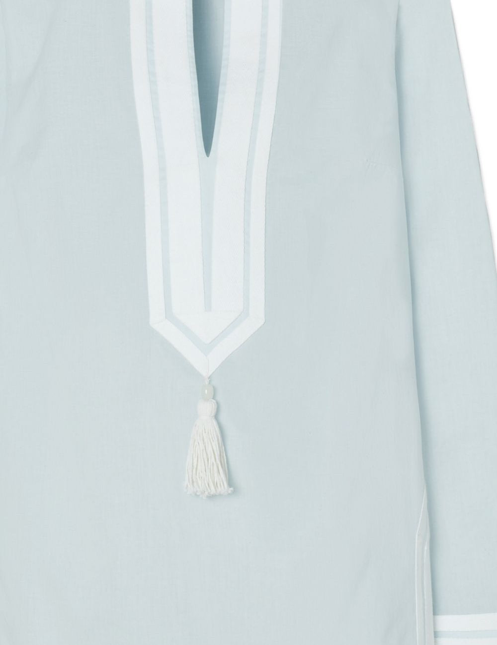 Tunica Tory con scollo in azzurro Tory Burch - donna 