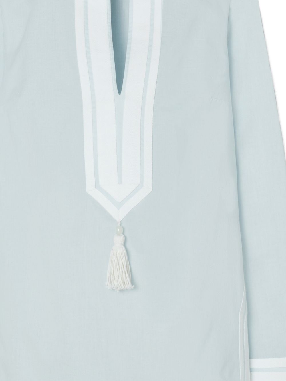Tunica Tory con scollo in azzurro Tory Burch - donna 
