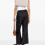 Pantaloni con stampa monogramma in nero - TOTEME  - donna 
