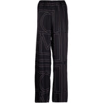 Pantaloni con stampa monogramma in nero - TOTEME  - donna 