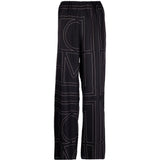 Pantaloni con stampa monogramma in nero - TOTEME  - donna 