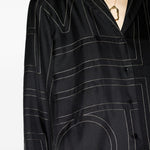 Camicia con stampa monogramma in nero - TOTEME - donna 
