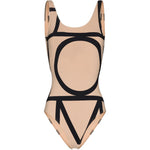 Costume intero con stampa in beige Toteme - donna 