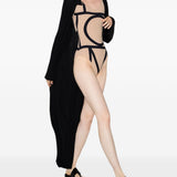 Costume intero con stampa in beige Toteme - donna 