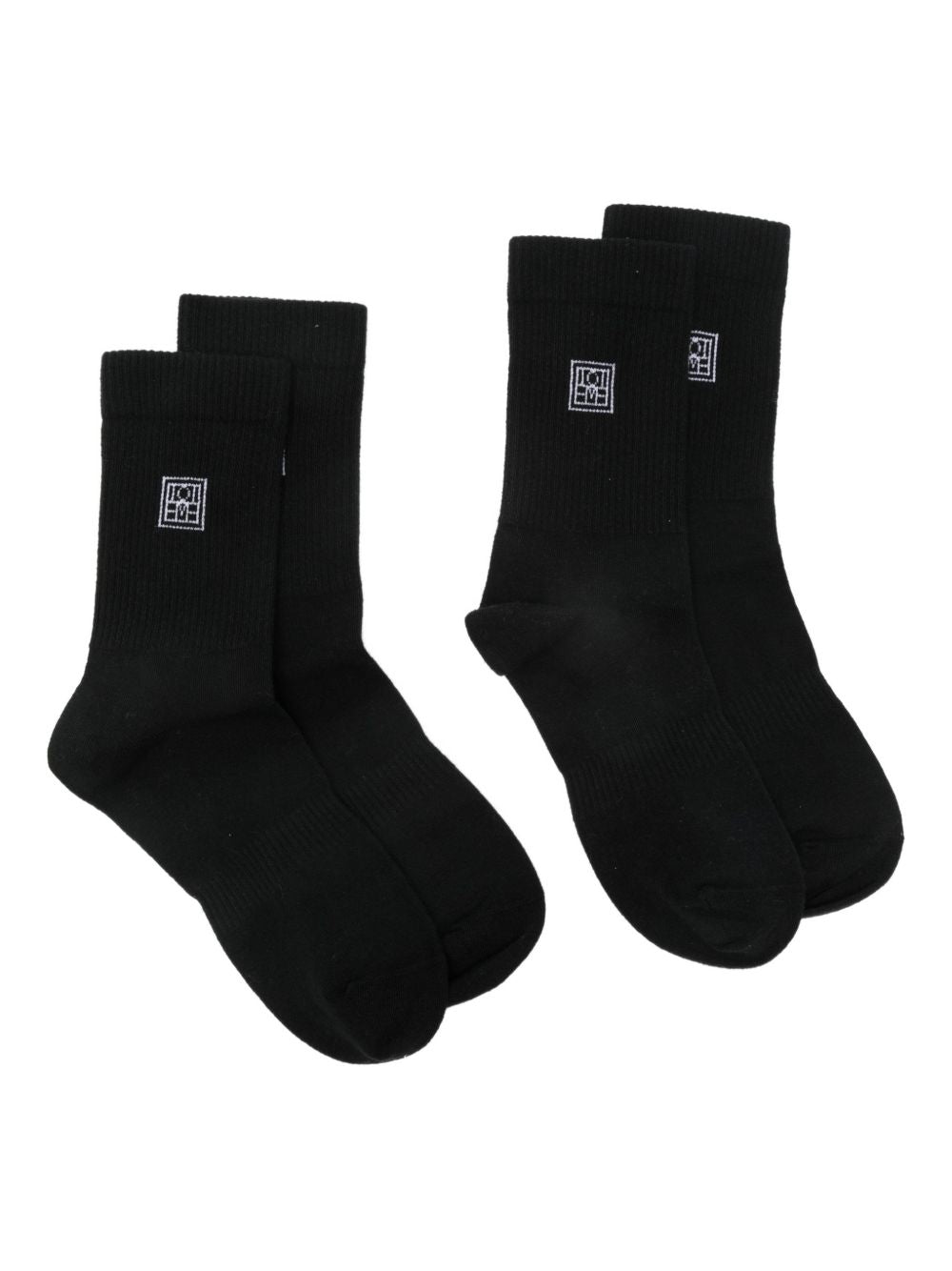 Calzini con logo set da due Toteme - donna 