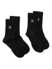Toteme Set of Two Logo Socks - Women