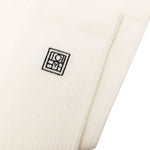 Calzini con logo in avorio Toteme - donna 