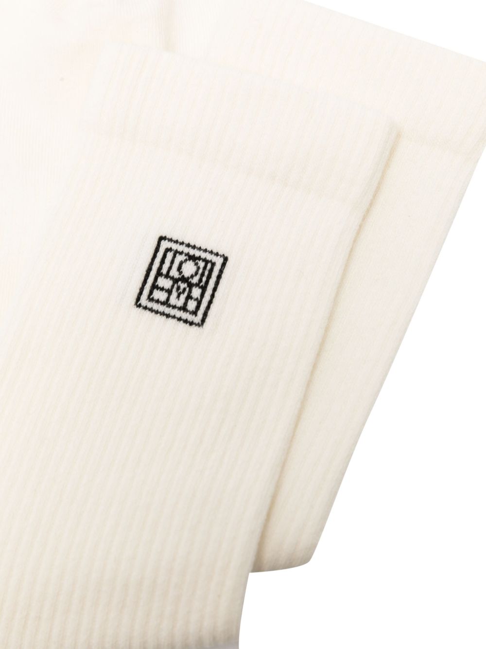 Calzini con logo in avorio Toteme - donna 