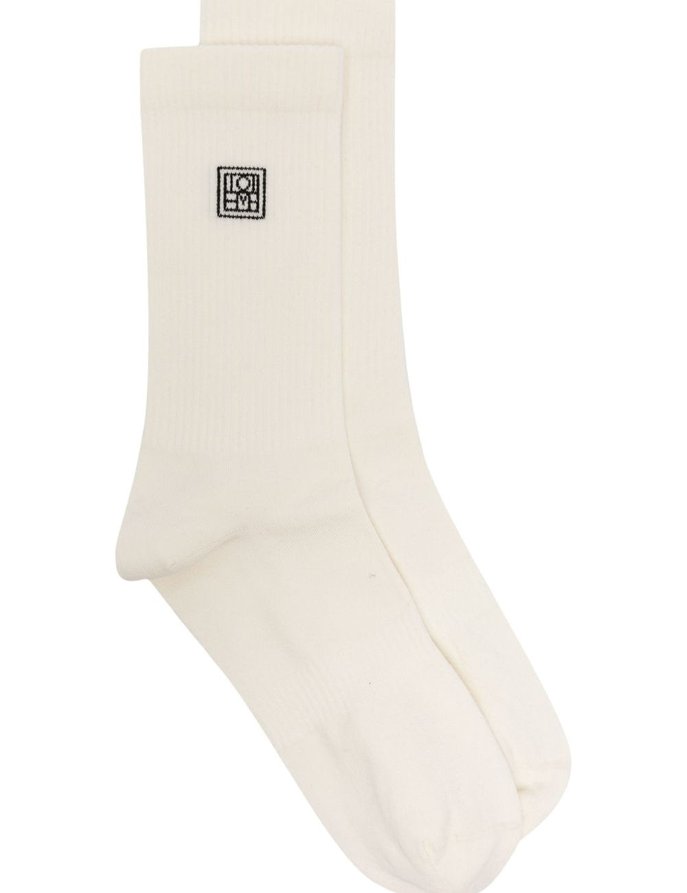 Calzini con logo in avorio Toteme - donna 