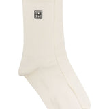 Calzini con logo in avorio Toteme - donna 