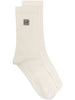 Toteme Ivory Logo Socks - Women